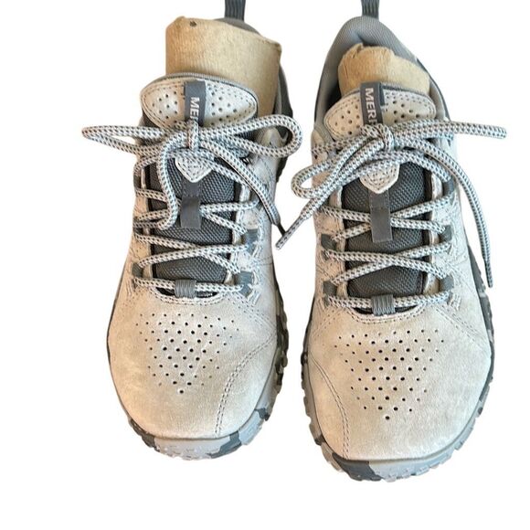 Merrell Gray and Black Athletic Shoes wrapt Paloma 7b - Picture 4 of 15